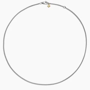 David Yurman Box Chain Necklace - Silver